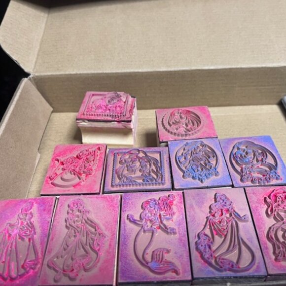 Lot of 13 Disney Princesses Disney Characters Mounted Rubber Stamps - Picture 11 of 16